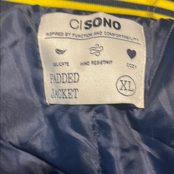 Ci Sono Navy Jacket with Yellow Trim - Picture 9 of 10